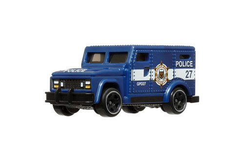 GCPD HW Armored Truck, Blue - Mattel Hot Wheels HDG89956L - 3" Scale Diecast Model Toy Car