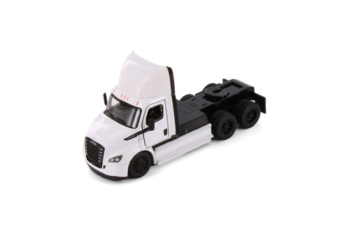 Freightliner eCascadia, White - Kinsmart 5466DW - 1/60 Scale Diecast Model Toy Car