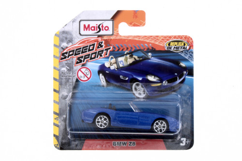 Speed & Sport BMW Z8, Blue - Maisto 15079 - 1/64 Scale Diecast