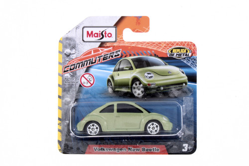 Commuters Volkswagen New Beetle, Metallic Green - Maisto 15079 - 1