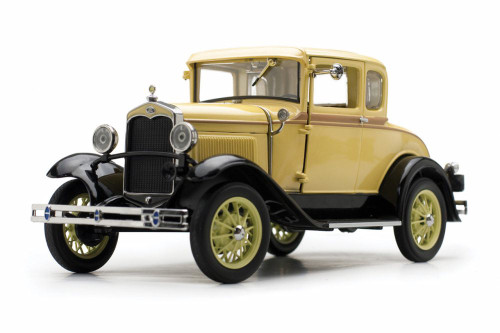 1931 Ford Model A Coupe, Bronson Yellow - Sun Star 6135YL - 1/18