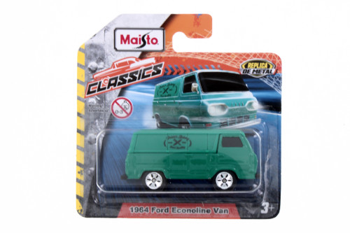 Classics 1964 Ford Econoline Pablo's Bakery Van, Green - Maisto 15079 - 1/64 Scale Diecast Model Toy Car