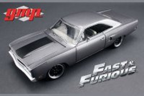 1970 Plymouth Road Runner  The Hammer The Fast & Furious Tokyo Drift Movie, Silver w/Black - Greenlight 18857 - 1/18 Scale Diecast Model Toy Car
