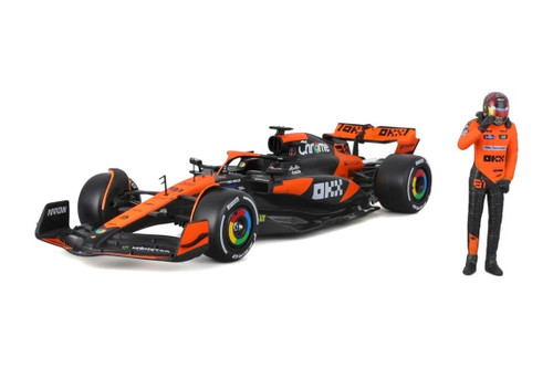 2024 McLaren MCL38 F1 Team w/Driver Figure, #81 Oscar Piastri