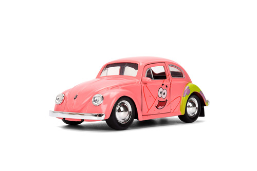 Patrick Star 1959 Volkswagen Beetle, Spongebob Squarepants - Jada Toys 35479 - 1/32 Scale Diecast Model Toy Car