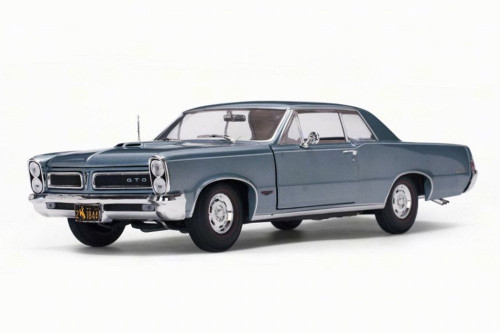 1965 Pontiac GTO, Blue Mist/Slate - Sun Star 1844 - 1/18 Scale Diecast Model Toy Car