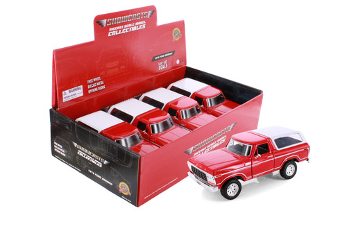 1978 Ford Bronco, Red - Showcasts 77373D - 1/24 Scale Diecast Model Toy Car