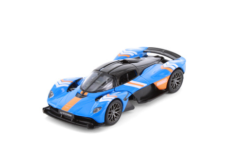 Aston Martin Valkyrie Livery Edition, Blue - Kinsmart 5470DF - 1/36 Scale Diecast Model Toy Car