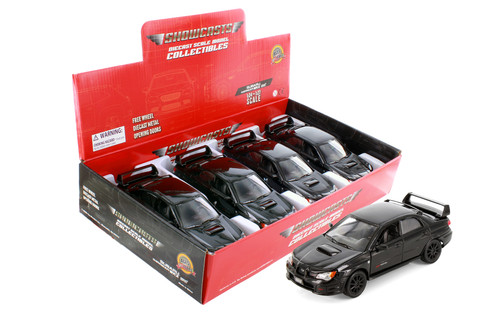 Subaru Impreza WRX STI Hardtop, Black - Showcasts 77330D - 1/24 Scale Diecast Model Toy Car