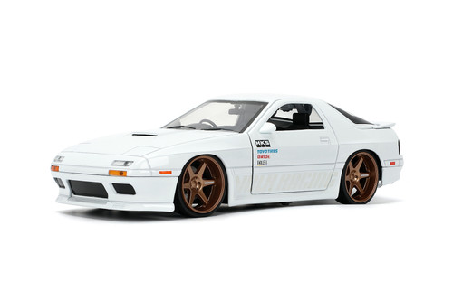 1985 Mazda RX-7 FC, White - Jada Toys 35955 - 1/24 Scale Diecast Model Toy Car