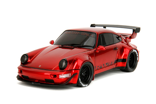 Rauh-Welt Begriff (RWB) Body Kit w/Display Base, Red - Jada Toys 35726 - 1/18 Scale Diecast Model Toy Car