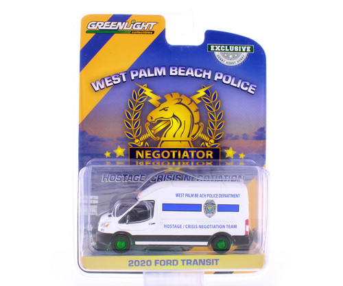 GREEN MACHINE 2020 Ford Transit Van - Hostage/Crisis Negotiation Team - Greenlight 30261 1/64 scale Diecast  Car