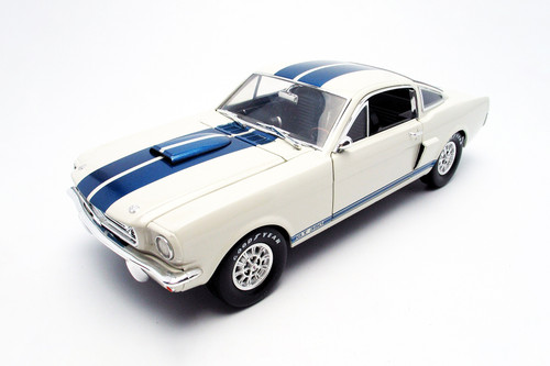 1965 Ford Mustang Shelby GT350, White - Shelby Collectibles SC717W - 1/64 scale Diecast Model Toy Car