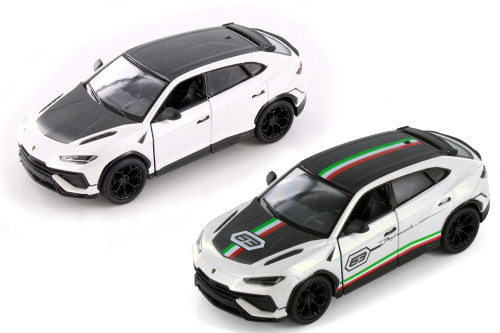 Lamborghini Urus Performante 2-Pack, White - Kinsmart - 1/40 Scale Diecast Model Toy Car
