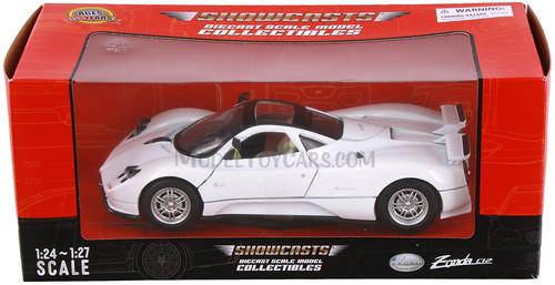 Pagani Zonda C12 w/Sunroof, White - Showcasts® 77272WT - 1/24 Scale Diecast Model Toy Car