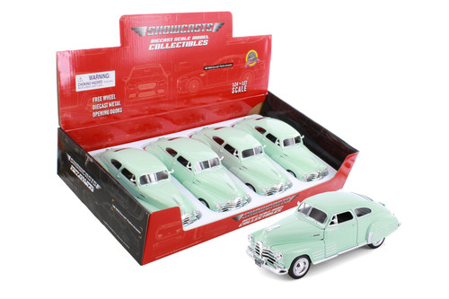 1948 Chevy Fleetline Aerosedan, Green - Showcasts 37921 - 1/25 Scale Diecast Model Toy Car