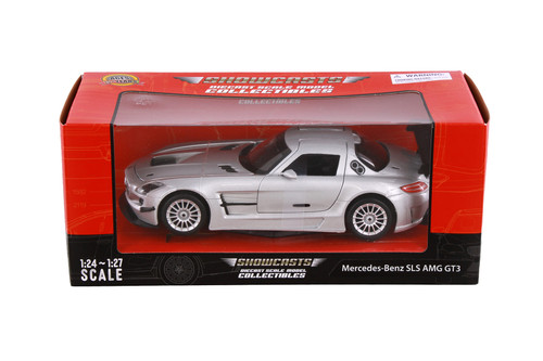 Mercedes-Benz SLS AMG GT3, Silver - Showcasts 77356SV - 1/24 Scale Diecast Model Toy Car