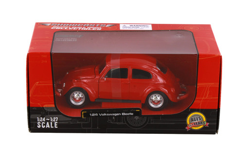 1973 Volkswagen Beetle Hardtop, Red - Showcasts 38926R - 1/24 Scale Diecast Model Toy Car