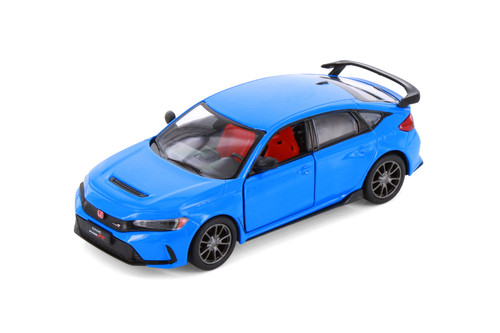 2024 Honda Civic Type R, Blue - Kinsmart 5472D - 1/36 Scale Diecast Model Toy Car