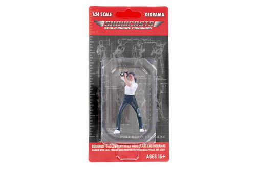 "Photographers" Figure #2, Black/White - Showcasts AD-25302 - 1/24 Scale Resin Diorama Figurine