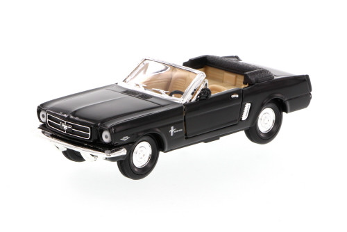 1965 Ford Mustang Convertible, Black - Superior 5719 - 1/34 scale diecast model car (1 car, no box)
