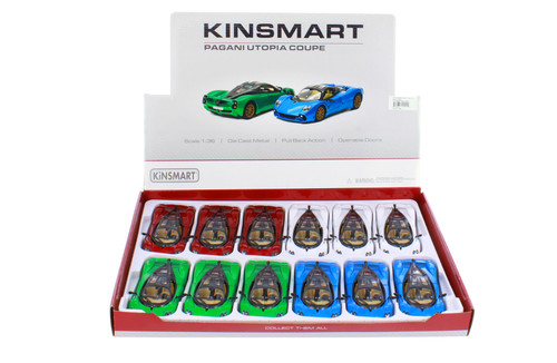 ビンテージ　ガーバーキッドドールガール&ボーイ アドバタイジングフィギュアセット Box of 12 Pagani Utopia Coupe, ASSTD - Kinsmart 5483D - 1/36 Scale