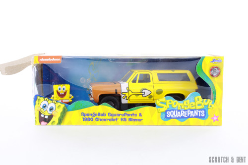1980 Chevy Blazer K5 with Spongebob Figure,  Toys R-23800 - 1/32 scale Diecast Model Toy Car