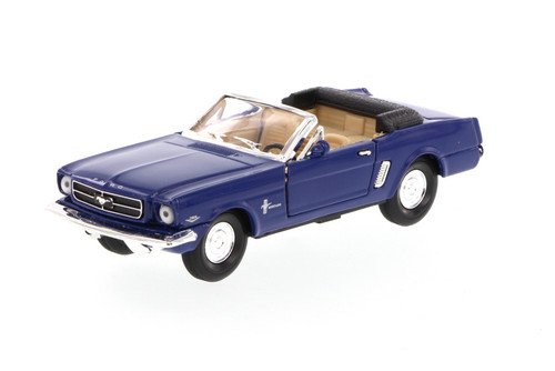 1965 Ford Mustang Convertible, Blue - Superior 5719 - 1/34 scale diecast model car