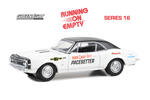 1967 Chevy Camaro SS "Book City Chevy Pacesetter - Altoona, Pennsylvania", White/Black Top - Greenlight 41160A/48 - 1/64 Scale Diecast Model Toy Car