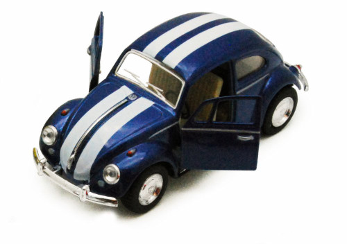 1967 Volkswagen Classical Beetle, Blue - Kinsmart 5057DWS - 1/32