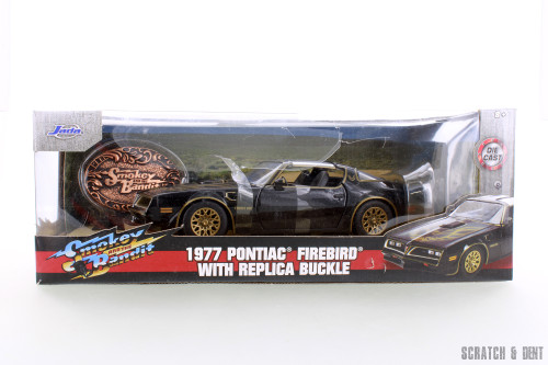 1977 Pontiac Firebird with  Belt Buckle, Smokey & Bandit - R-23872 - 1/24 Scale Diecast Model Toy Car