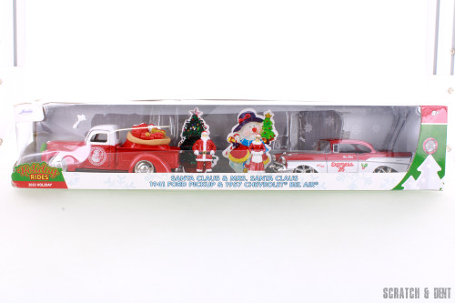 Mr. & Mrs. Santa Claus Twin Pack, Red/White - Jada Toys R-23912 - Diecast Model Toy Car
