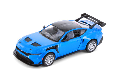 2025 Ford Mustang GTD, Blue - Kinsmart 5489D - 1/38 Scale Diecast Model Toy Car