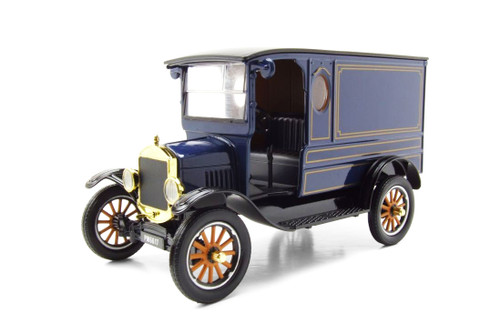 1925 Ford Model T Paddy Wagon, Dark Blue - Motor Max 79316PTMBU - 1/24 Scale Diecast Model Toy Car