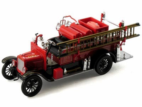 1926 Ford Model T Detroit Fire Truck, Black and Red -s 32313 - 1/32 Scale Diecast Model Toy Car