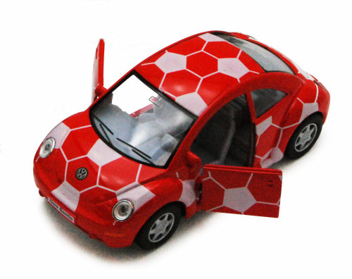 Volkswagen New Beetle, Red -  5028DR - 1/32 Scale Diecast Model Replica (Brand New, but NOT IN BOX)
