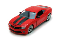 Chevy Camaro SS, Red w/Stripes - Jada Toys Bigtime Muscle 96762 - 1/24 scale Diecast Model Toy Car