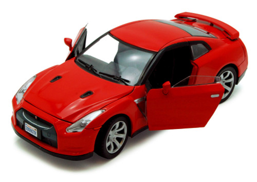 Nissan GT-R, Red - Motormax 73384 - 1/24 scale Diecast Model Toy