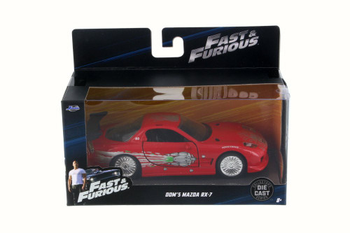 Dom's Mazda RX-7 F8 'The Fate of the Furious Movie, Red -  98377 - 1/32 Scale Diecast Model Toy Car