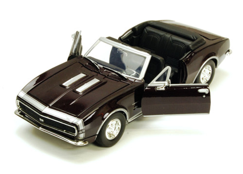 1967 Chevy Camaro SS, Burgundy - Motormax 73301 - 1/24 scale Diecast Model Toy Car