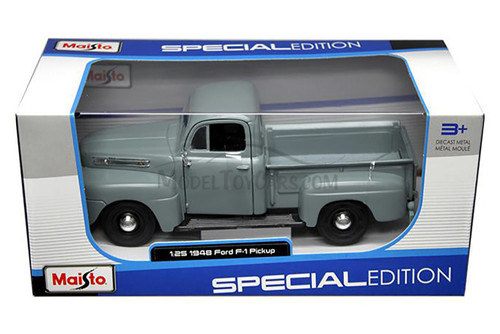 1948 Ford F-1 Pickup Truck, Blue - Maisto 31935 - 1/25 Scale Diecast Model Toy Car