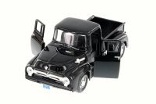 1956 Ford F-100 Pick Up, Black - Motor Max 73235 - 1/24 Scale Diecast Model Toy Car