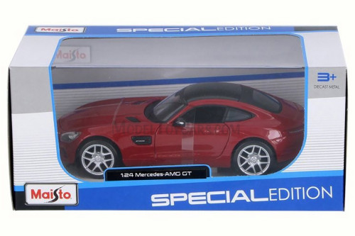 Mercedes-Benz AMG GT, Red - Maisto 31134R - 1/24 Scale Diecast Model Toy Car