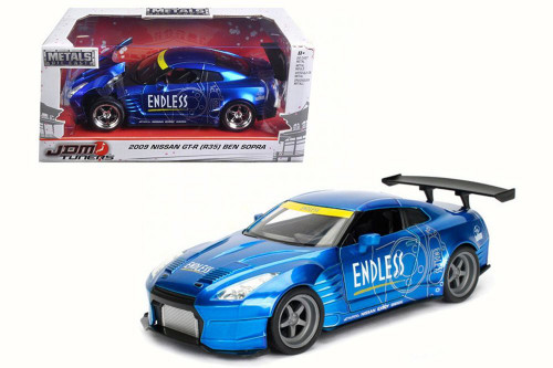 2009 Nissan GT-R Ben Sopra, Blue - Jada 98569WA1 - 1/24 Scale Diecast Model Toy Car