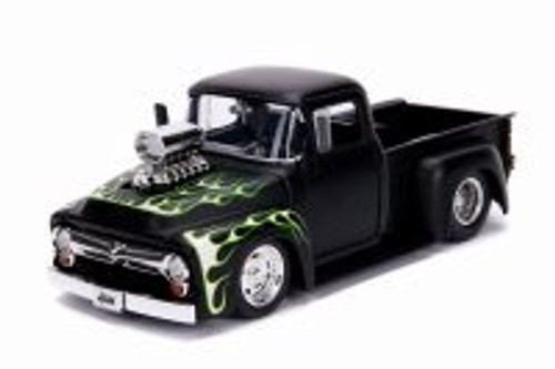 No185 ミニカー1/24 1956 FORD F-100 PICKUP 1956 FORD F-100 PICKUP TRUCK BLUE 1/24 DIECAST MODEL CAR BY