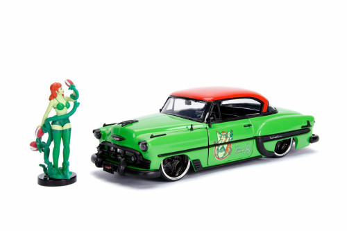 1953 Chevy Bel Air with Poison Ivy Figurine, Posion Ivy -  30455 - 1/24 scale Diecast Model Toy Car