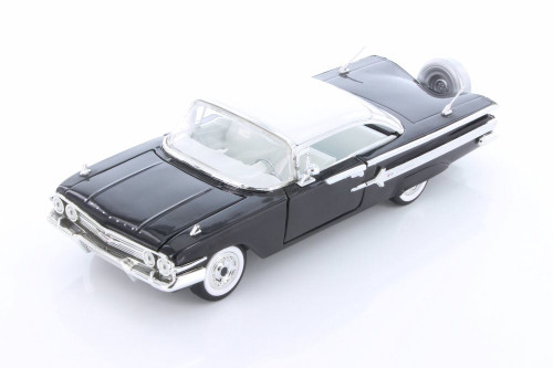 1960 Chevy Impala Hard Top, Black - Jada 98903-MJ - 1/24 scale Diecast Model Toy Car