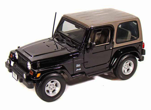 Jeep Wrangler Sahara, Black - Maisto 31662 - 1/18 Scale Diecast