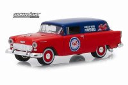 1955 Chevy One Fifty Sedan Delivery, Pure Oil - Greenlight 41070/48 - 1/64 Scale Diecast Car