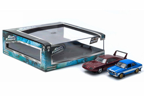 1969 Dodge Charger Daytona, 1974 Ford Escort RS 2000&-  86251 - 1/43 Scale Diecast Model Toy Cars